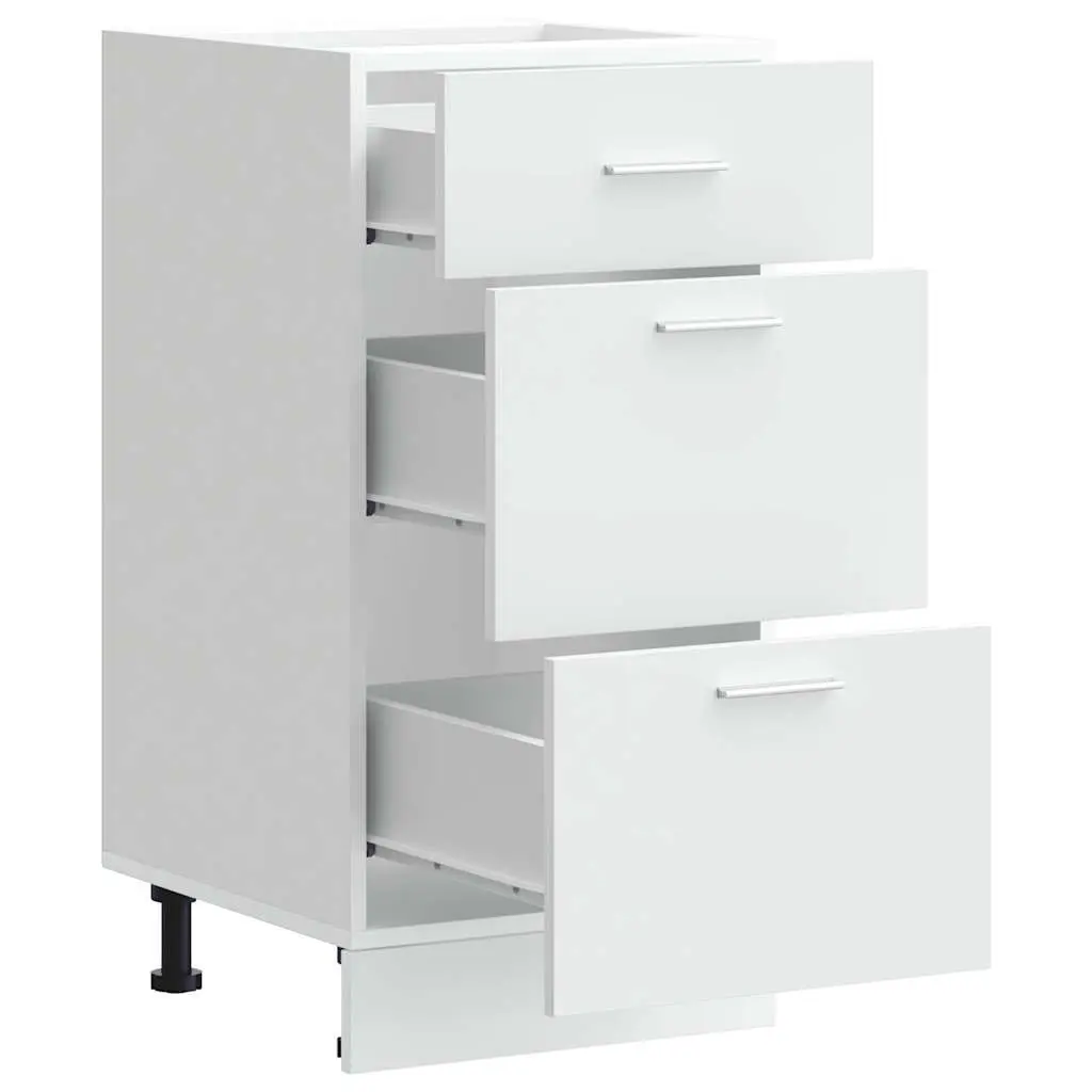 White Kitchen Cabinet for Storage 40x46x81.5cm