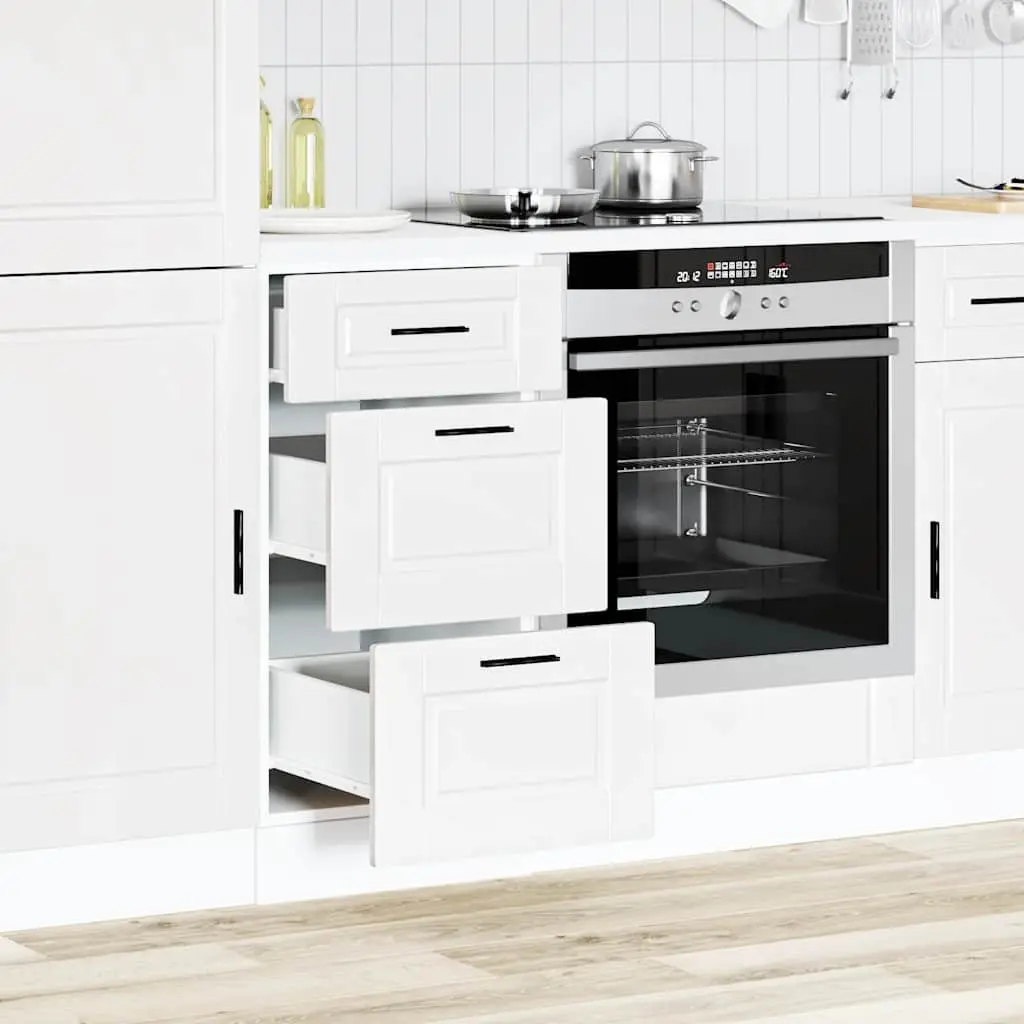 White Kitchen Base Cabinet with Storage Space
