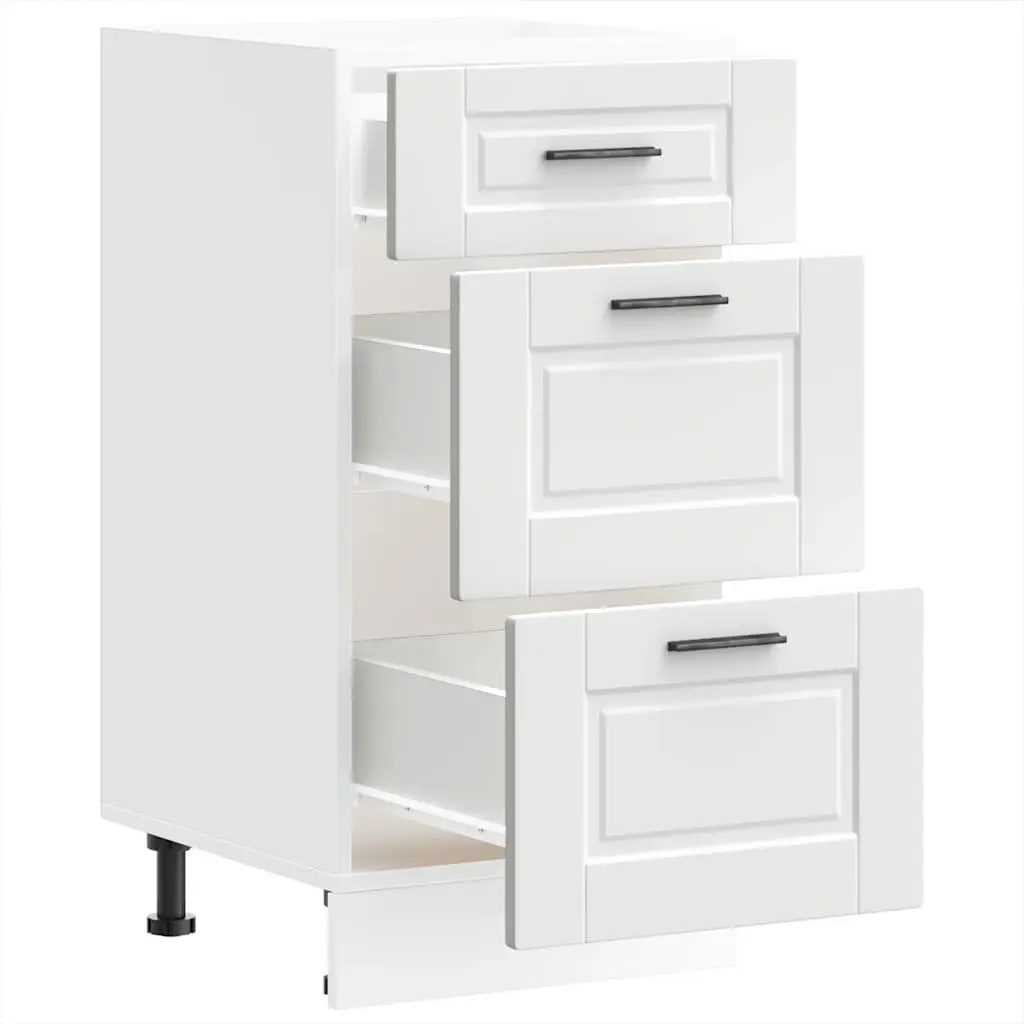 White Kitchen Base Cabinet with Storage Space