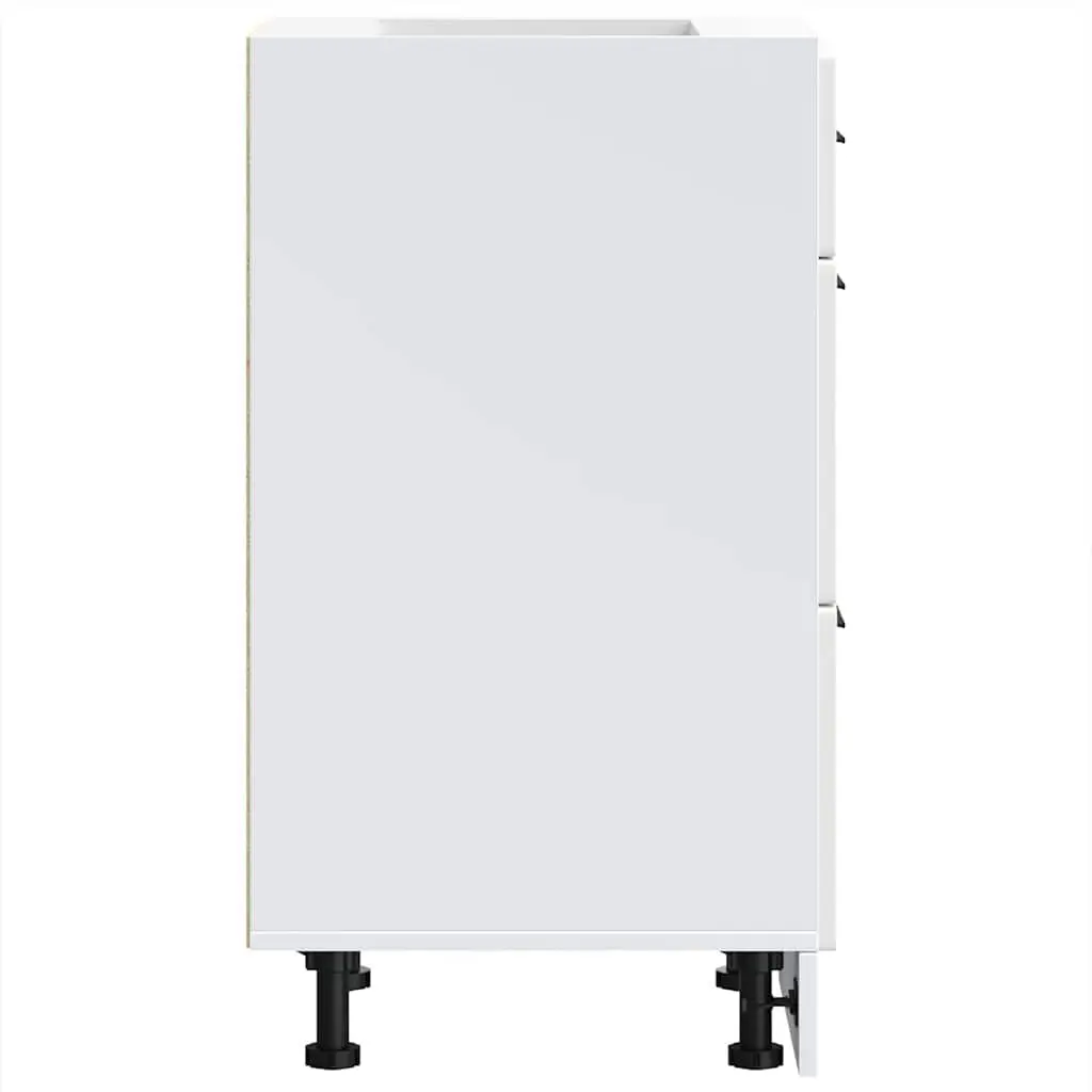 White Kitchen Base Cabinet with Storage Space