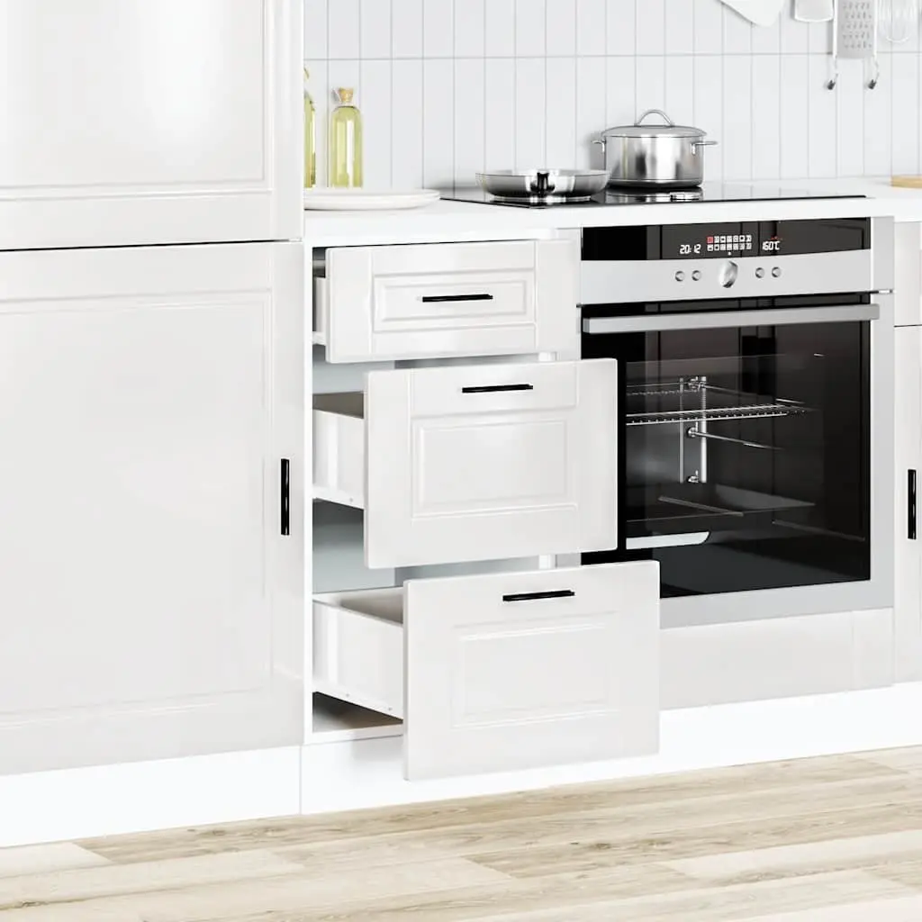 Kitchen Base Cabinet in High Gloss White
