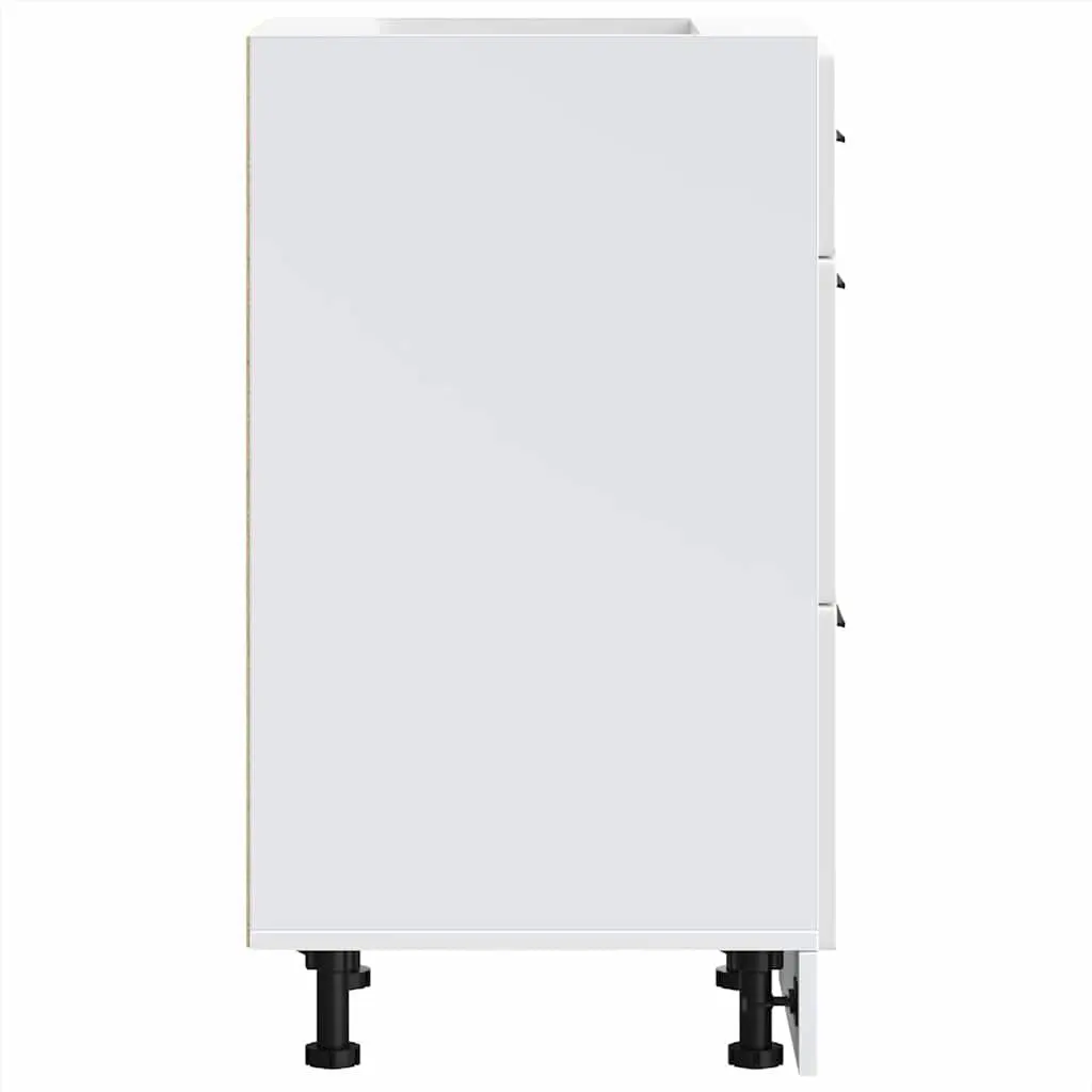 Kitchen Base Cabinet in High Gloss White