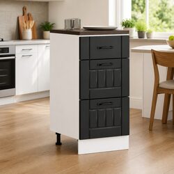Black Kitchen Base Cabinet
