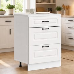 Efficient Kitchen Storage Cabinet in White