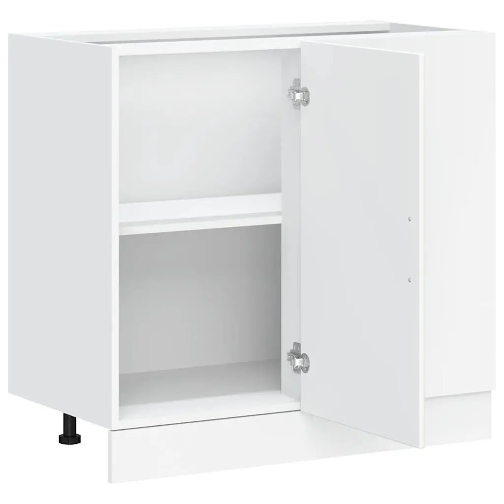 Kitchen Cabinet White Engineered Wood Storage Cupboard Sink Unit