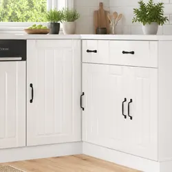 Compact White High Gloss Base Cabinet for Your Kitchen