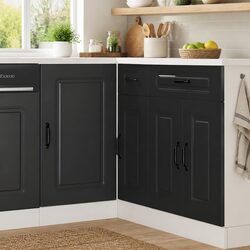 Black Kitchen Base Cabinet for Storage