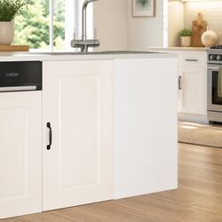 Concise High Gloss White Kitchen Cabinet