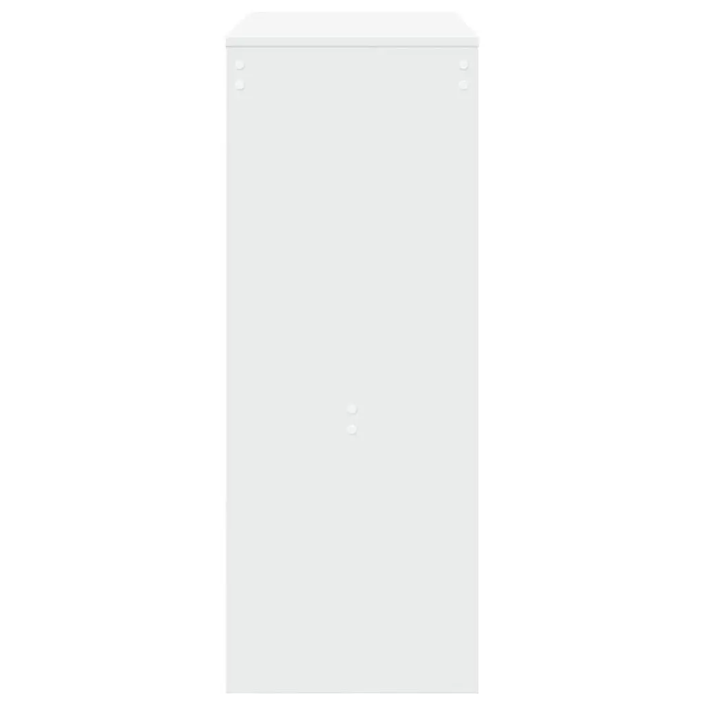 Bar Table White 90L x 40W x 103.5H cm with Storage Shelves for Kitchen Dining