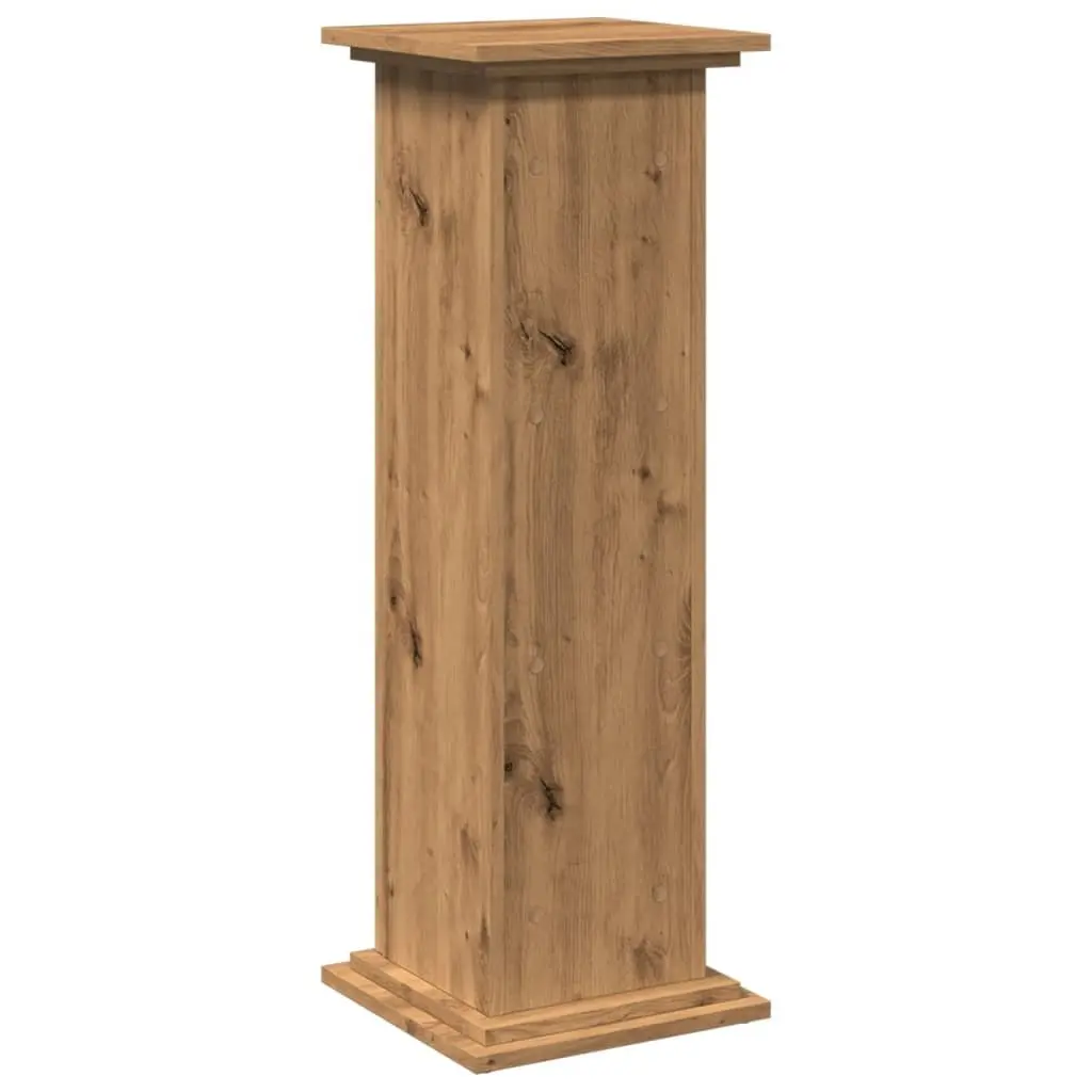 Display Stand Brown 31x30x90cm 3-Tier with Storage Cabinet