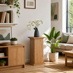 Compact Display Stand with Storage Cabinet for Your Space