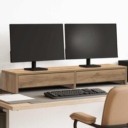 Compact Monitor Stand with Dual Monitor Support