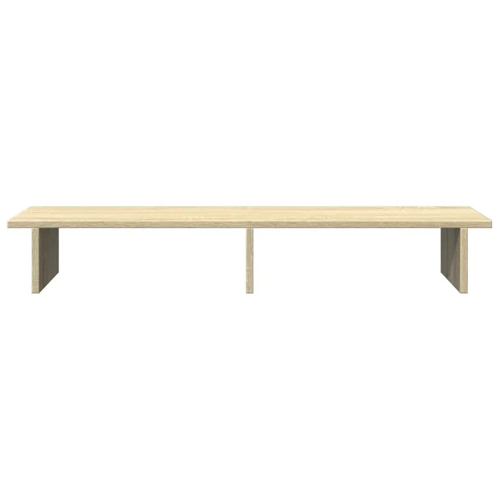 Monitor Stand Riser Sonoma Oak Wood Computer Desk Organiser Storage Shelf 100cm