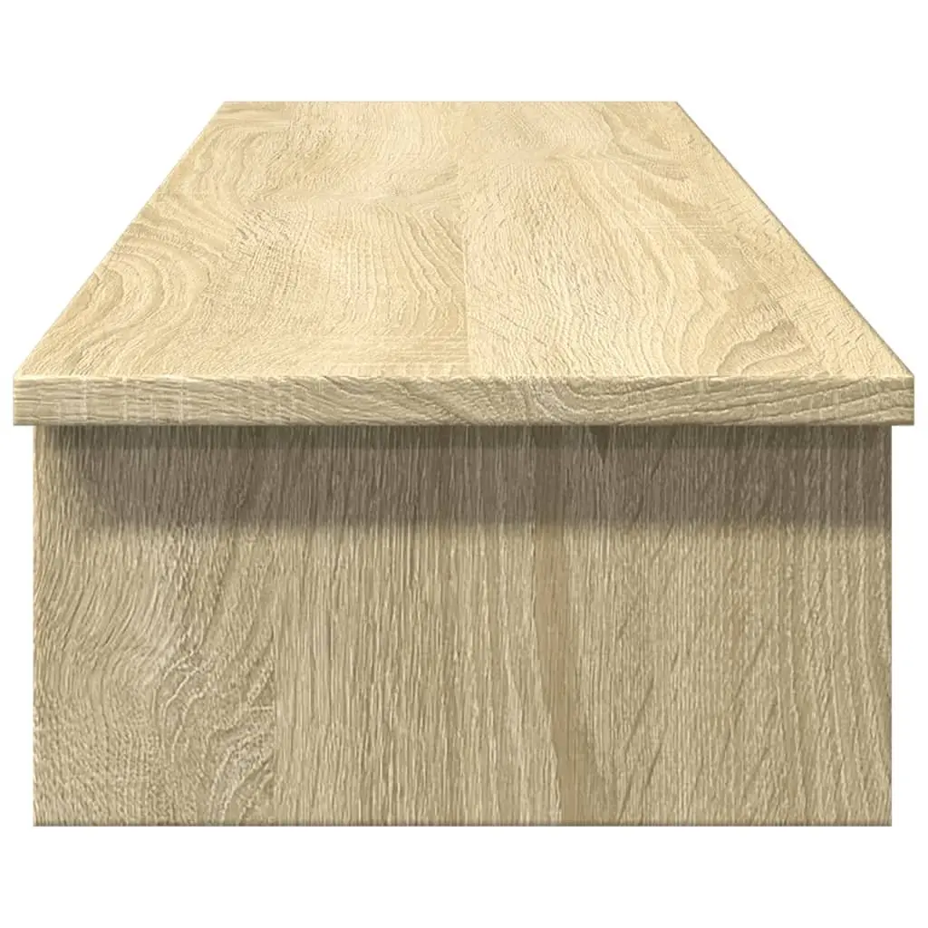 Monitor Stand Riser Sonoma Oak Wood Computer Desk Organiser Storage Shelf 100cm