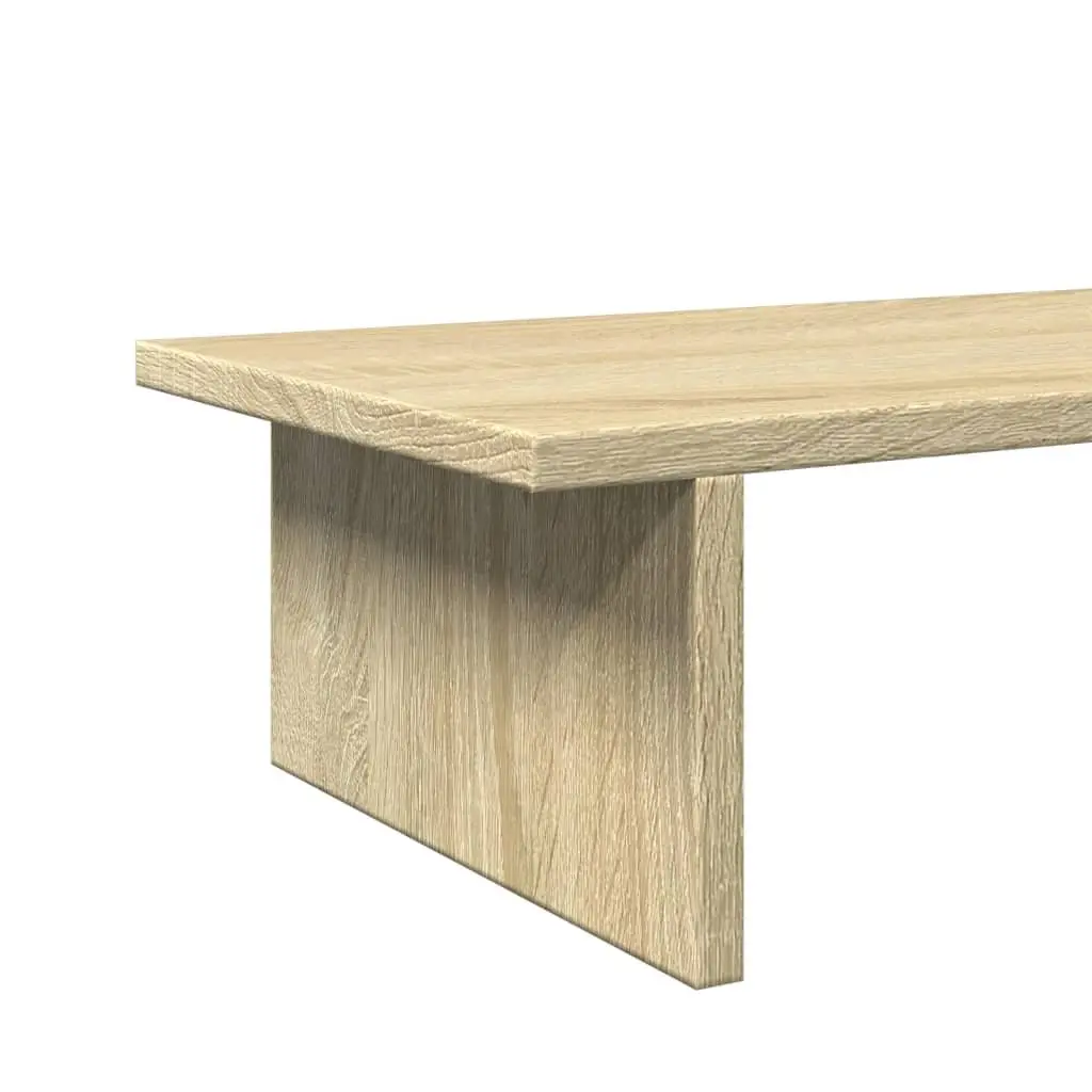 Monitor Stand Riser Sonoma Oak Wood Computer Desk Organiser Storage Shelf 100cm