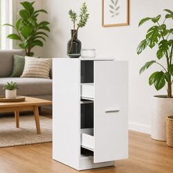 White Apothecary Storage Cabinet