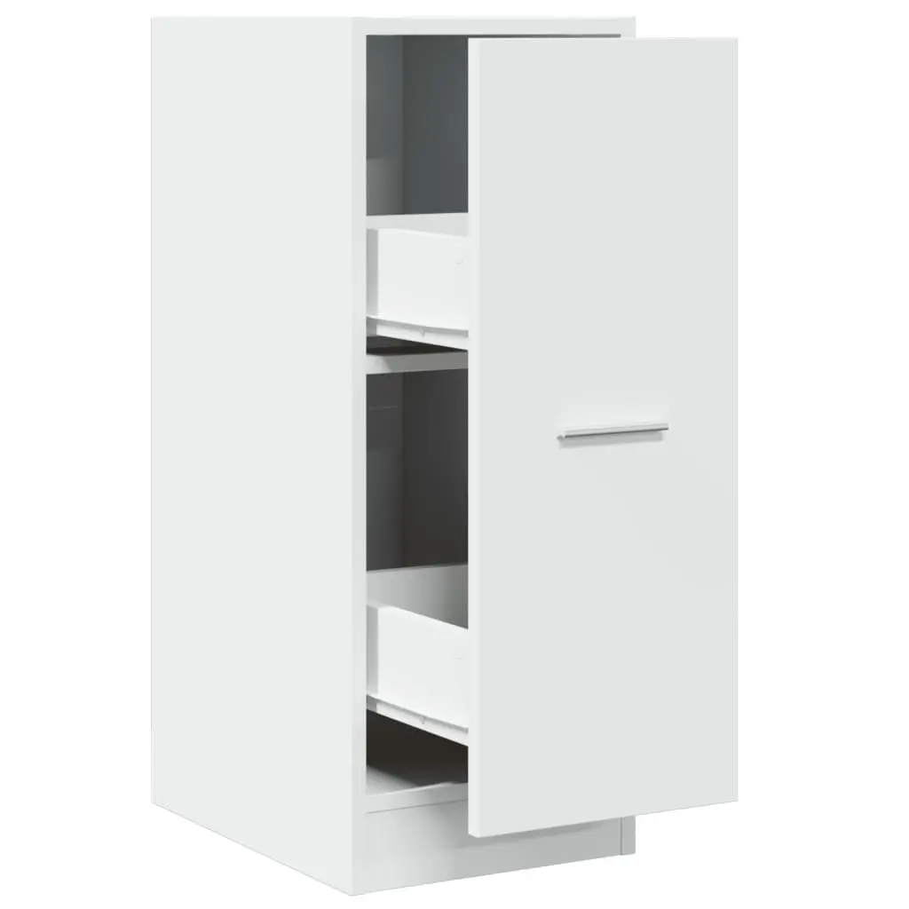Apothecary Cabinet White 30x41x77.5 cm Engineered Wood Organizer