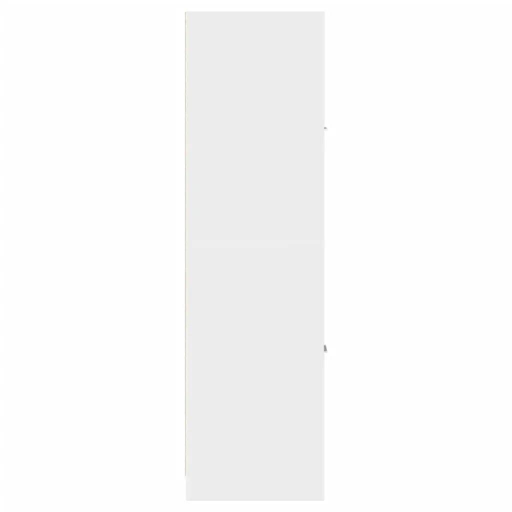 Apothecary Cabinet White Engineered Wood 30x41x144.5 cm Storage Furniture