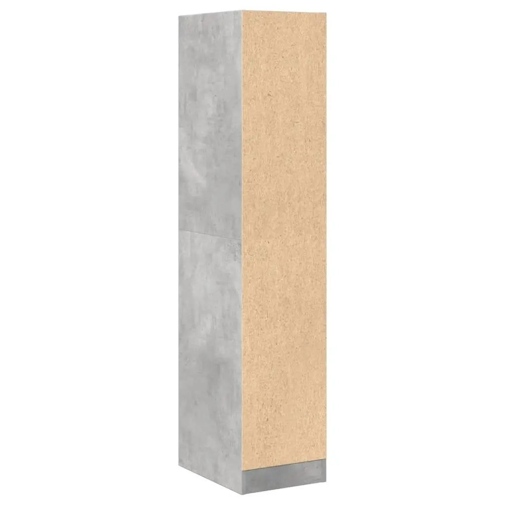 Apothecary Storage Cabinet Grey Engineered Wood Sideboard Drawer Organizer