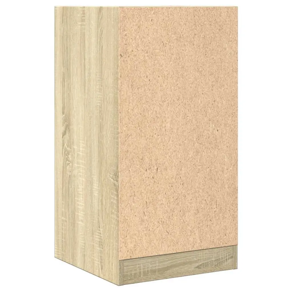 Storage Cabinet Brown Engineered Wood 40x41x77.5cm Multiple Compartments
