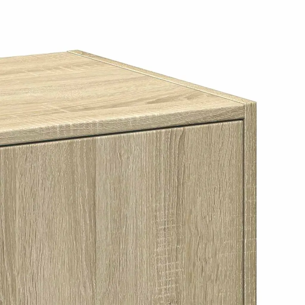 Storage Cabinet Brown Engineered Wood 40x41x77.5cm Multiple Compartments