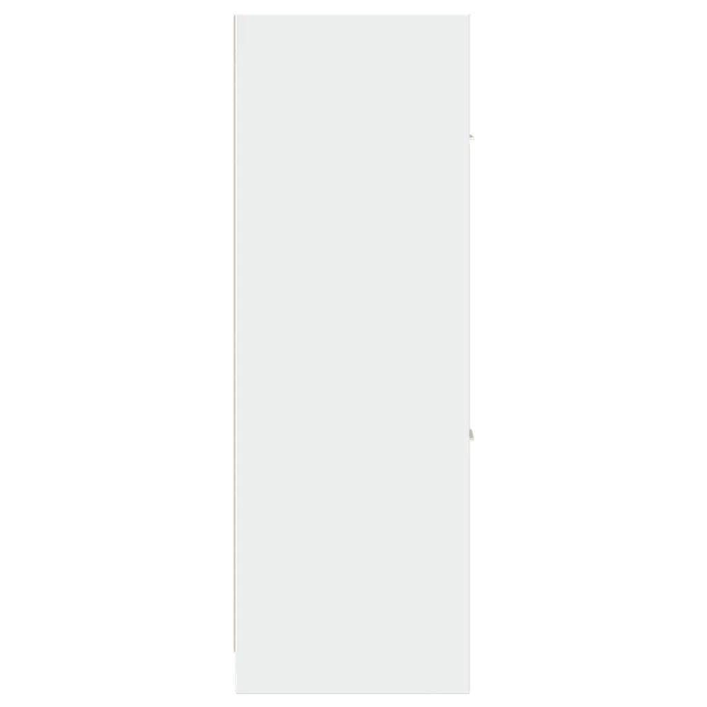 Apothecary Storage Cabinet White 40x41x118cm Engineered Wood Organiser Drawers