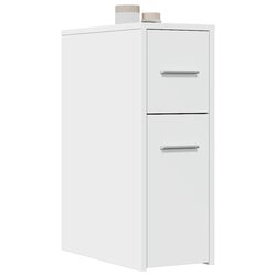Compact Bathroom Storage Cabinet with Wheels