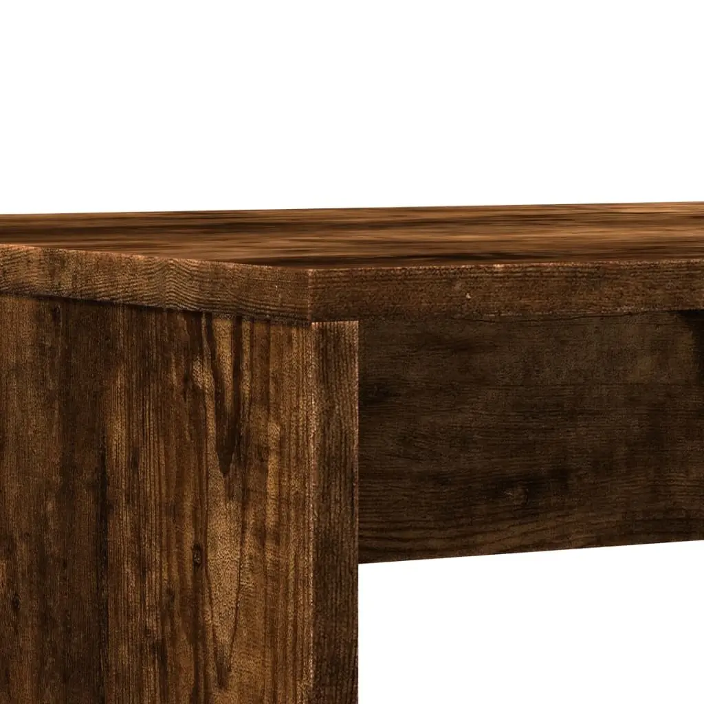 Dining Table and Bench Set Brown 3 Piece Engineered Wood Smooth Surface