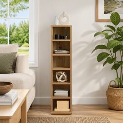 Artisan Oak Media Cabinet - Efficient Storage Solution
