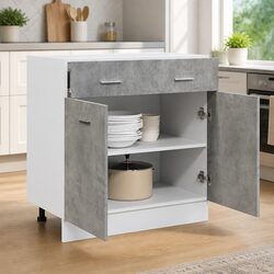 Grey Drawer Bottom Cabinet