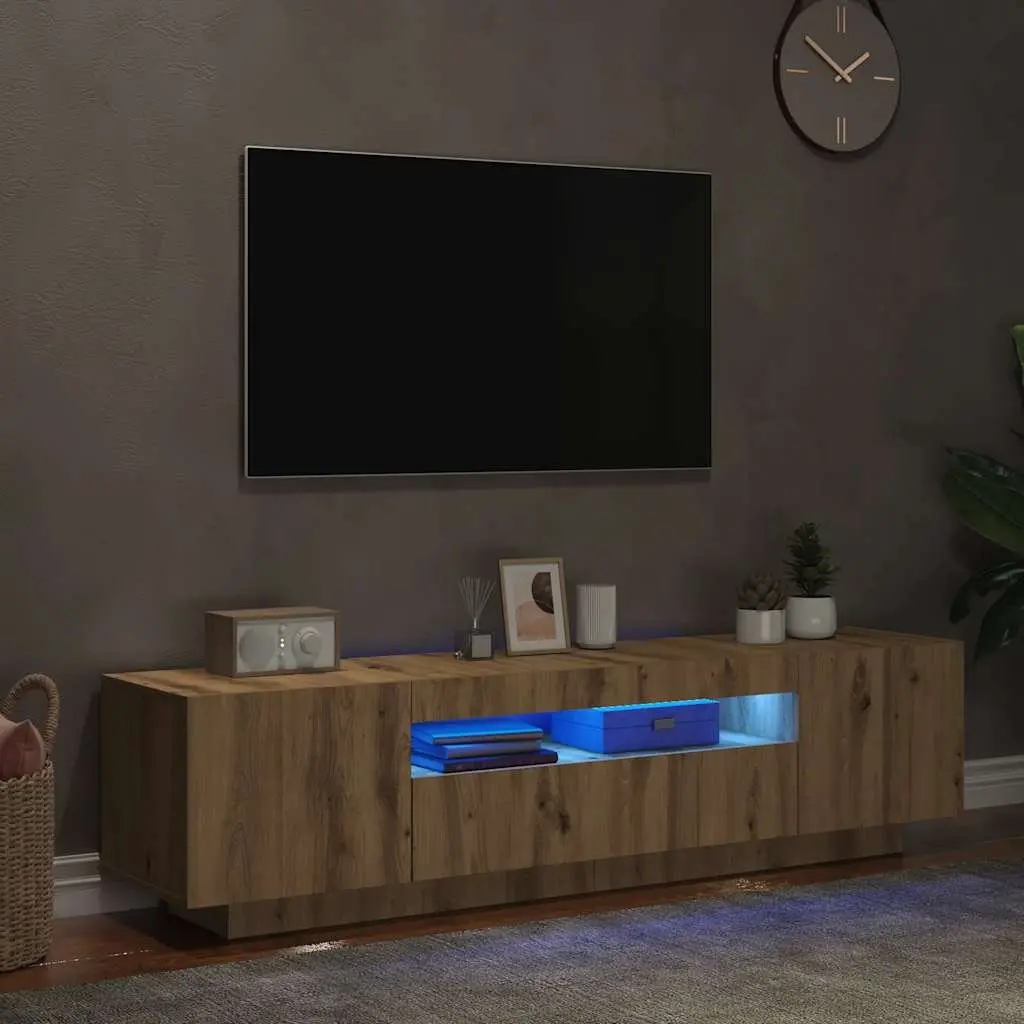 TV Cabinet with LED Lighting