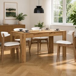 Your Perfect Brown Dining Table in Engineered Wood