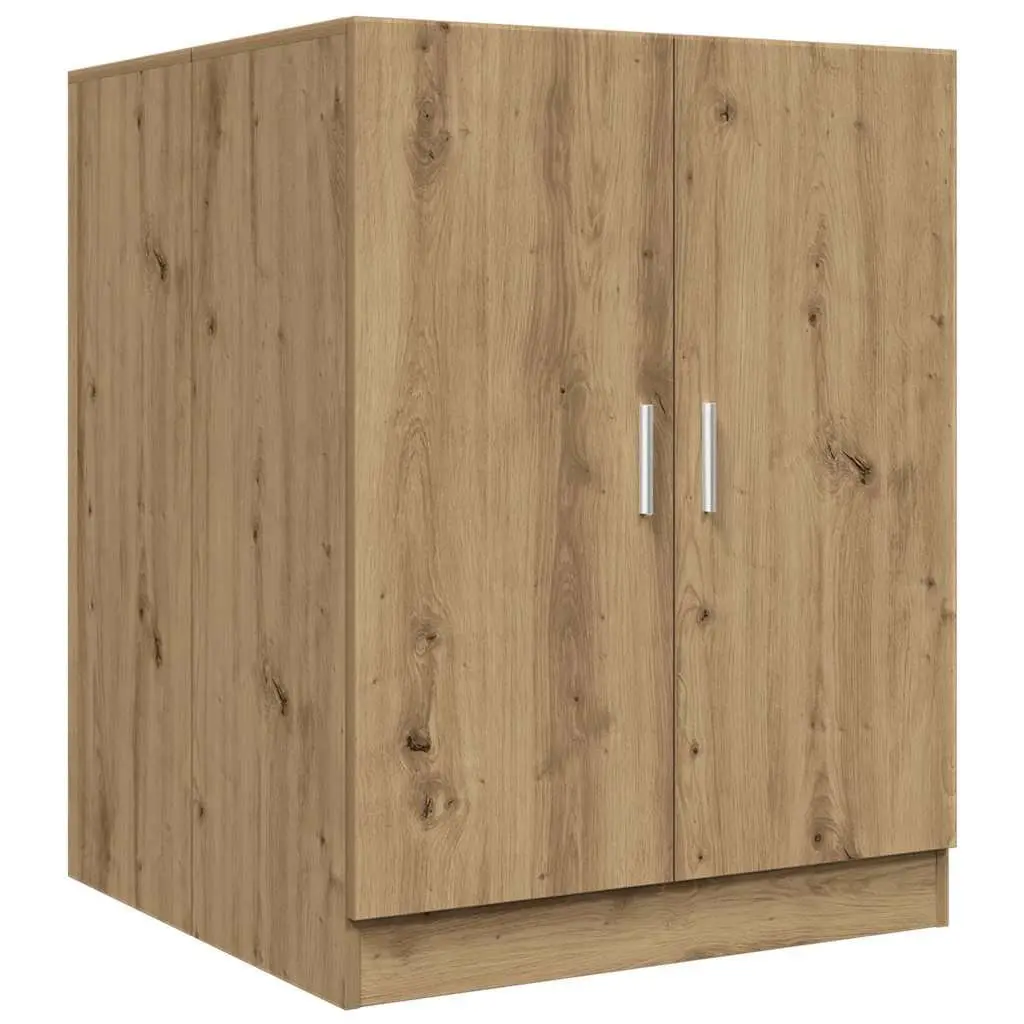 Washing Machine Cabinet Artisan Oak 2 Door Storage Cupboard Moisture Resistant