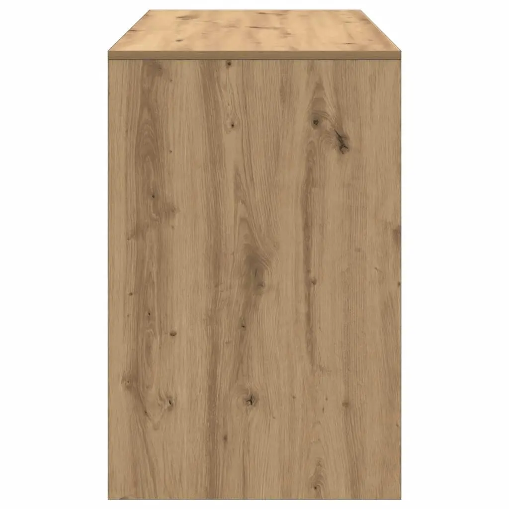 Engineered Wood Office Desk Brown 101x50x76.5cm 2 Drawers
