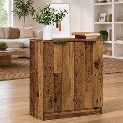 Sideboard Old Wood 60x30x70cm Buffet Cabinet Engineered Wood Storage Unit
