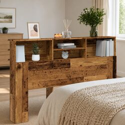 Headboard Cabinet with Ample Storage