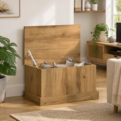 Engineered Wood Storage Box: Stylish and Functional