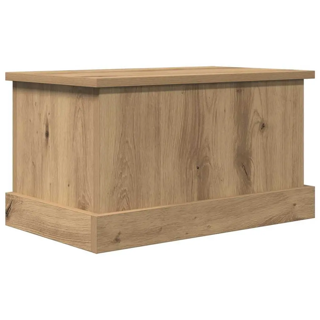 Chest Organiser Brown Engineered Wood Storage Box Removable Lid 30x50x28cm Furniture for Living Room Bedroom