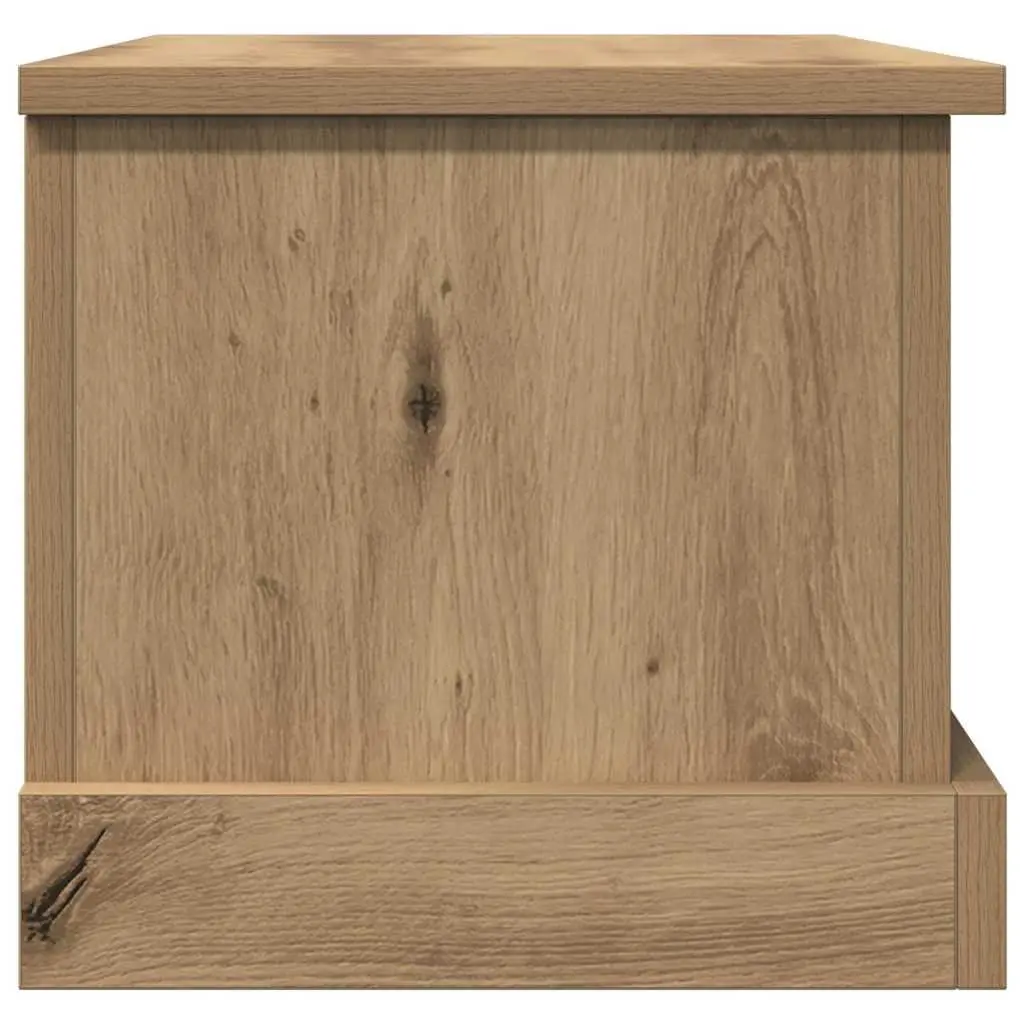 Chest Organiser Brown Engineered Wood Storage Box Removable Lid 30x50x28cm Furniture for Living Room Bedroom