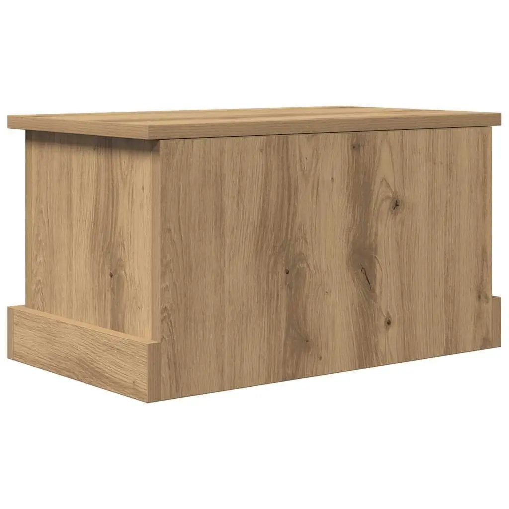 Chest Organiser Brown Engineered Wood Storage Box Removable Lid 30x50x28cm Furniture for Living Room Bedroom