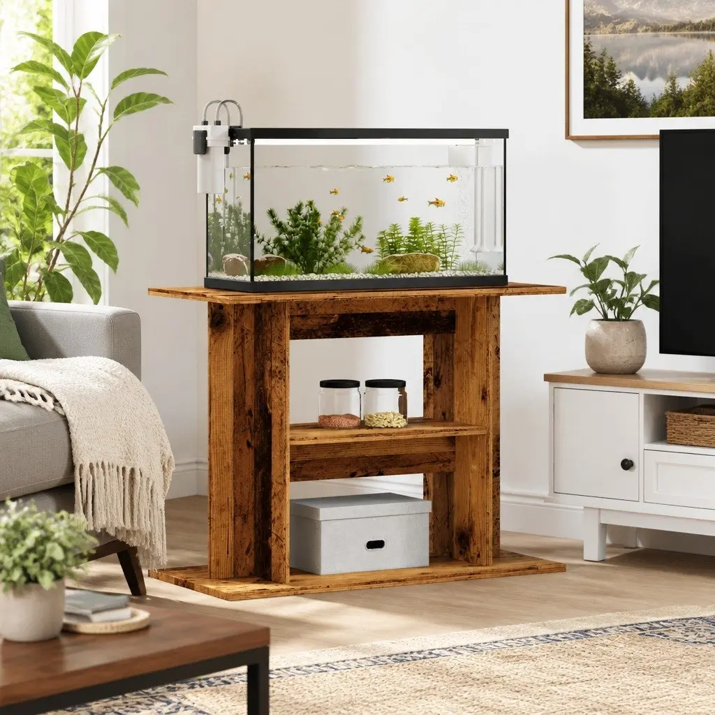 3-Tier Aquarium Stand with Storage Space
