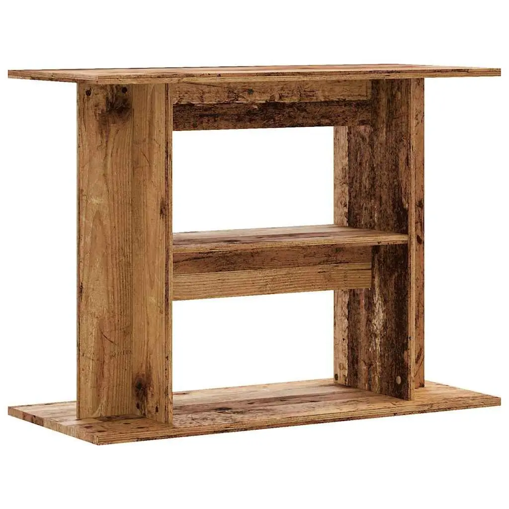 Aquarium Stand Brown 80x35x60cm 3 Tier Engineered Wood Storage Shelf