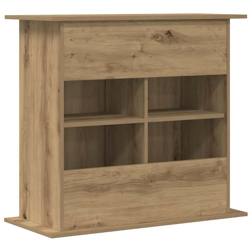 Aquarium Stand Brown 3-Tier Engineered Wood Storage Cabinet