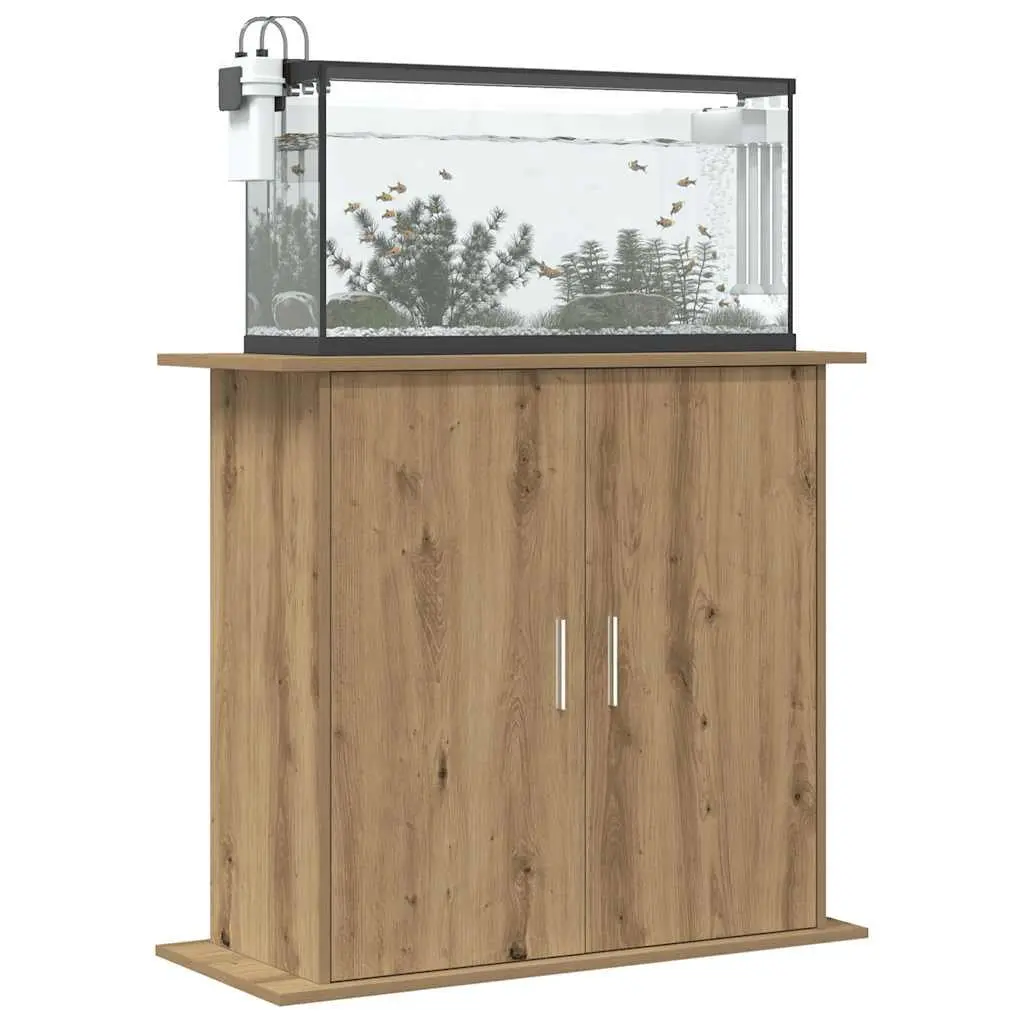 Aquarium Stand Brown 3-Tier Engineered Wood Storage Cabinet