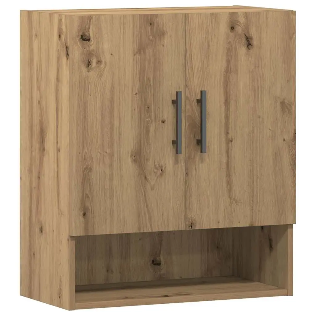 Wall Storage Cabinet Brown 60x31x70 cm Floating Engineered Wood Home Organizer
