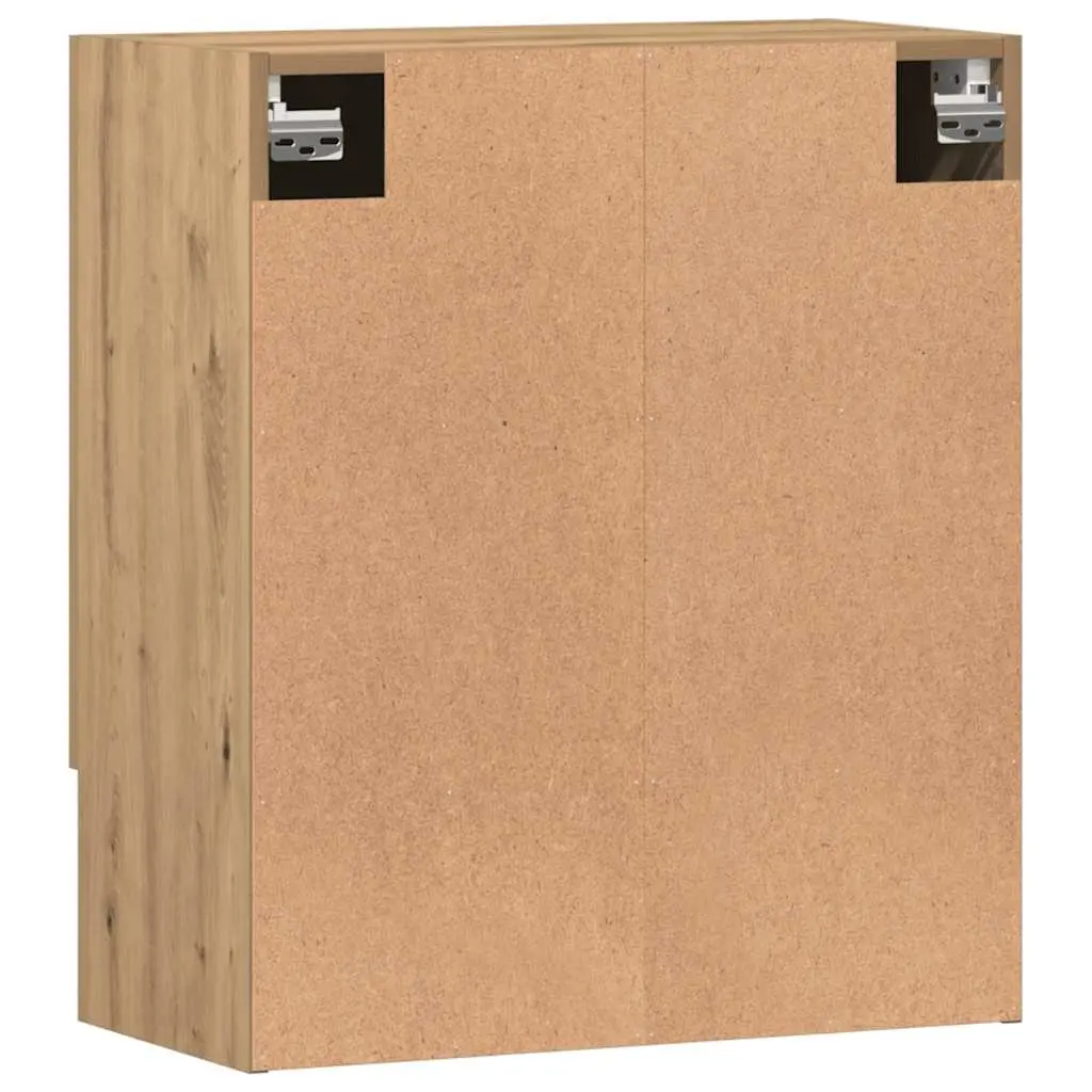 Wall Storage Cabinet Brown 60x31x70 cm Floating Engineered Wood Home Organizer