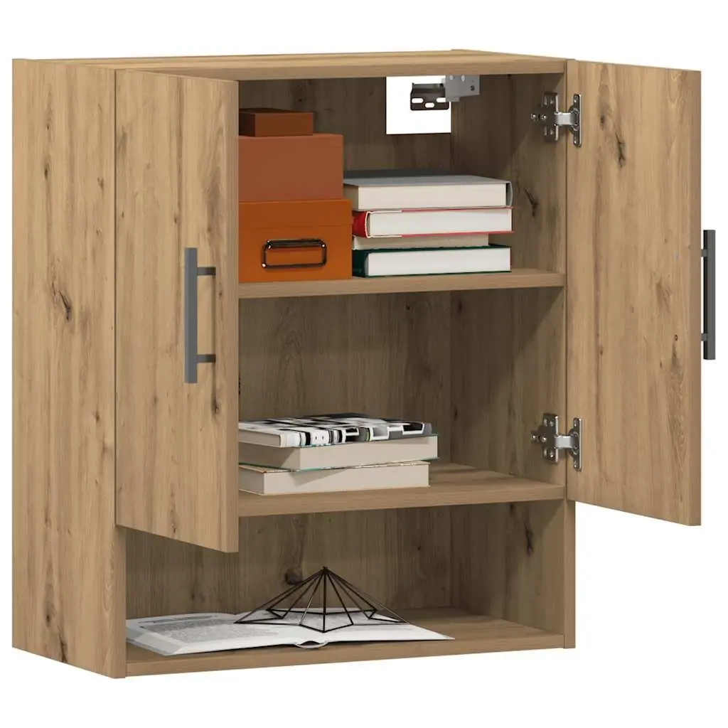 Wall Storage Cabinet Brown 60x31x70 cm Floating Engineered Wood Home Organizer