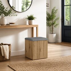 Compact Storage Bench with Comfortable Seating