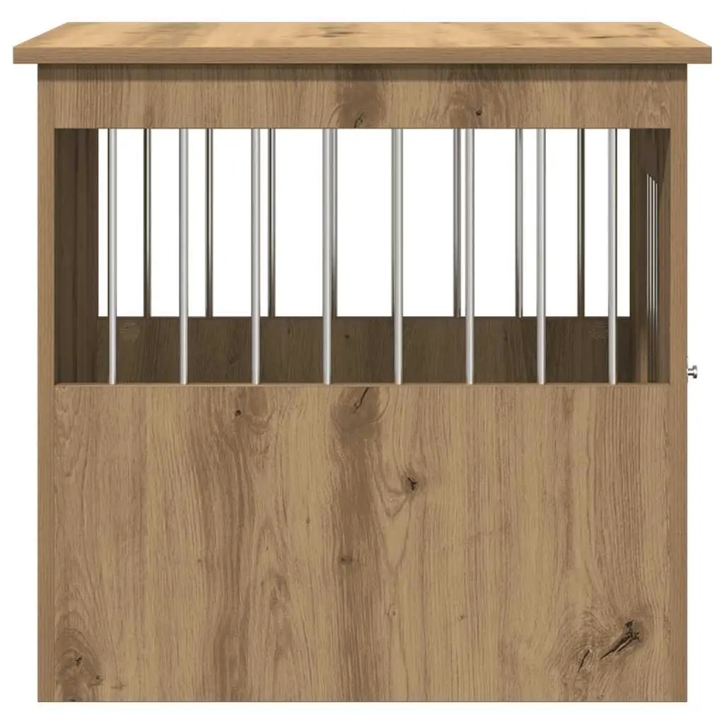 Dog Crate Furniture End Table Pet Kennel House Cage Brown Engineered Wood