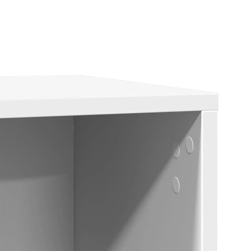 White Cat Litter Box Enclosure Furniture Hidden Cabinet 80x50x45cm Side Table